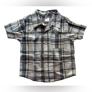 Gymboree Plaid Short Sleeve Button-Up Shirt